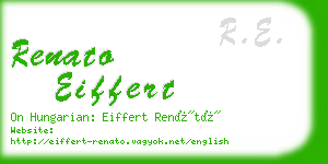 renato eiffert business card